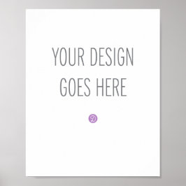 Poster teckenutskrift (8" x 10")