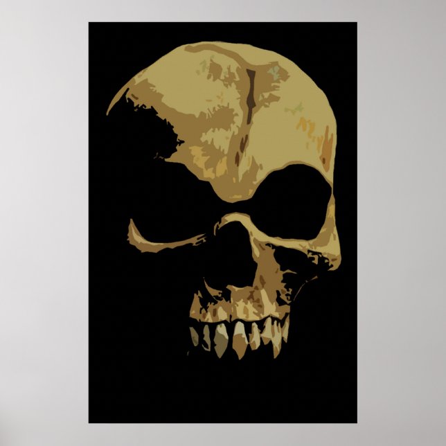 poster tecknad Skull (Framsidan)
