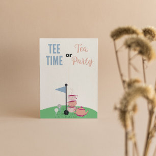 Poster Tee eller Tea Party Guest Guessing