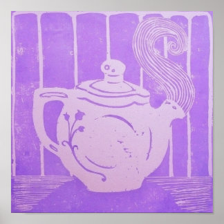 Poster tekanna, 12 x 12 tum