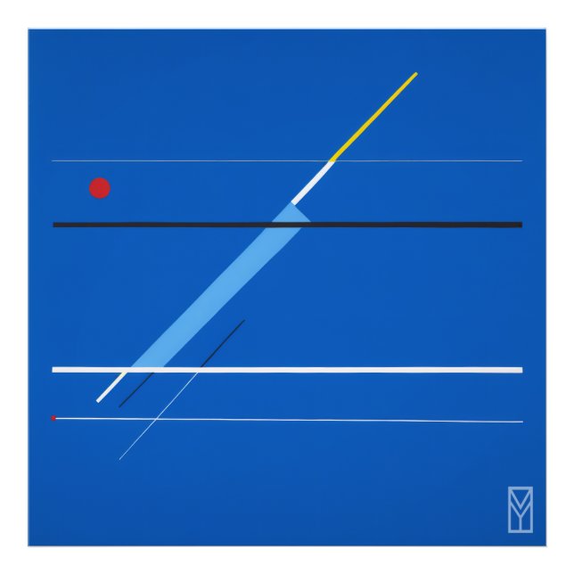 Pôster Tela Azul: A Arte de Kandinsky Fototryck (Framsidan)