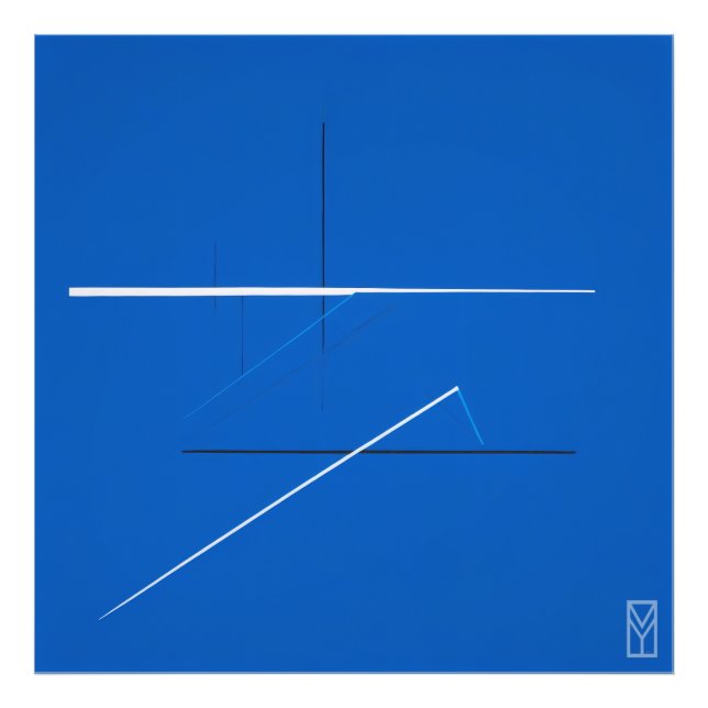 Pôster Tela Azul Global: Arte de Kandinsky Fototryck (Framsidan)