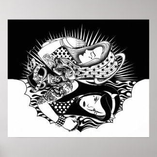 Pôster Tema: Double Face Poster