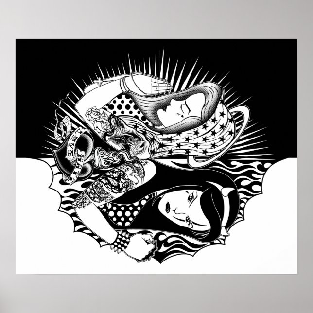 Pôster Tema: Double Face Poster (Framsidan)