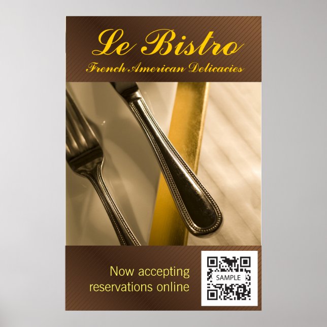 Poster Template Le Bistro (Framsidan)