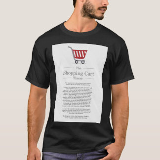 Poster teorisignatur för shoppingvagn t shirt