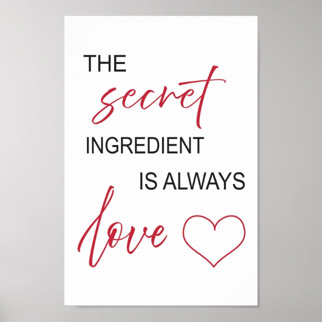 Poster The Secret ingredient is love  (Framsidan)