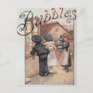 Poster tidskriften "Bubbles" Vykort