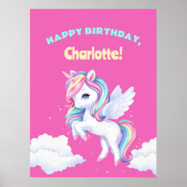 Poster till en magisk födelsedagsfest.