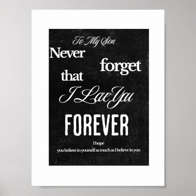 Poster till min son (Framsidan)