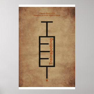 Poster Tipográfico película ’Trainspotting’.