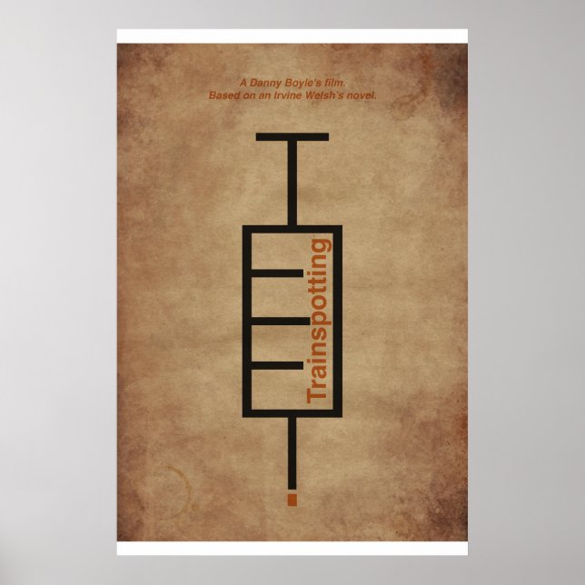 Poster Tipográfico película ’Trainspotting’. (Framsidan)