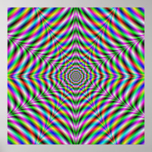Poster Tolv punkterad Psychedelic-Webben