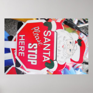 Poster tomten och stoppa hit-signatur