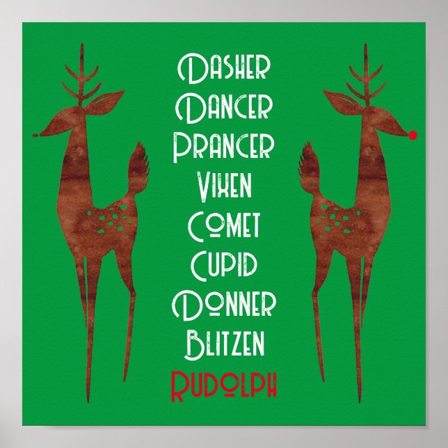 Poster - Tomtens renar - Rudolph Red Nose (Framsidan)