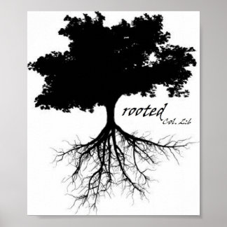 Poster (Träd "rotad" med kol 2:6)