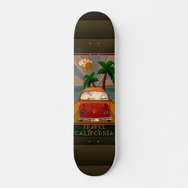 Poster:Travel California Skateboard (Framsida)