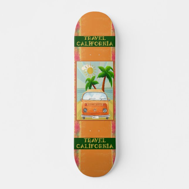 Poster:Travel California Skateboard (Framsida)