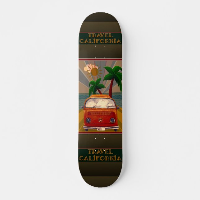 Poster:Travel California Skateboard (Framsida)