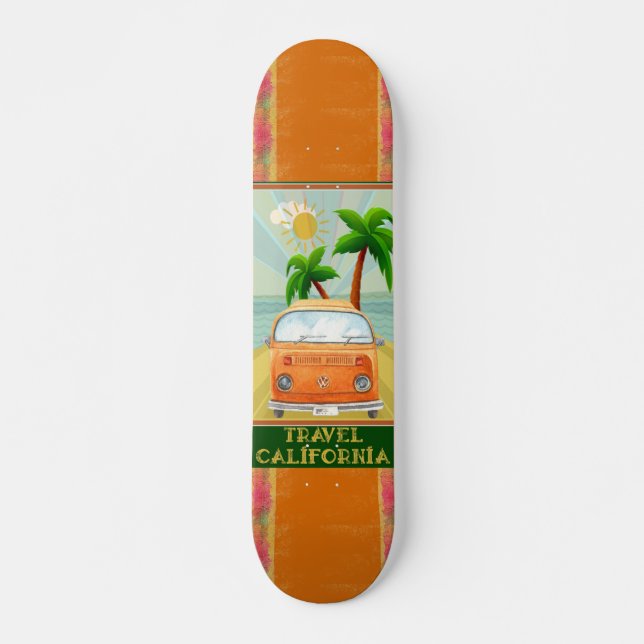 Poster:Travel California Skateboard (Framsida)