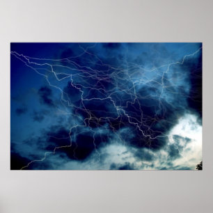 Poster Tunder Blixt Storm