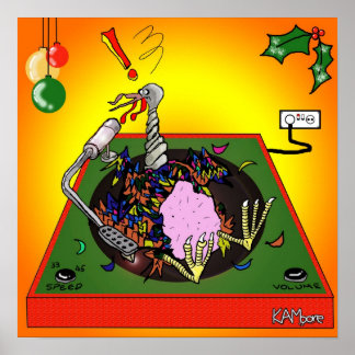 Poster "Turkiet Bord" - av Kev Moore