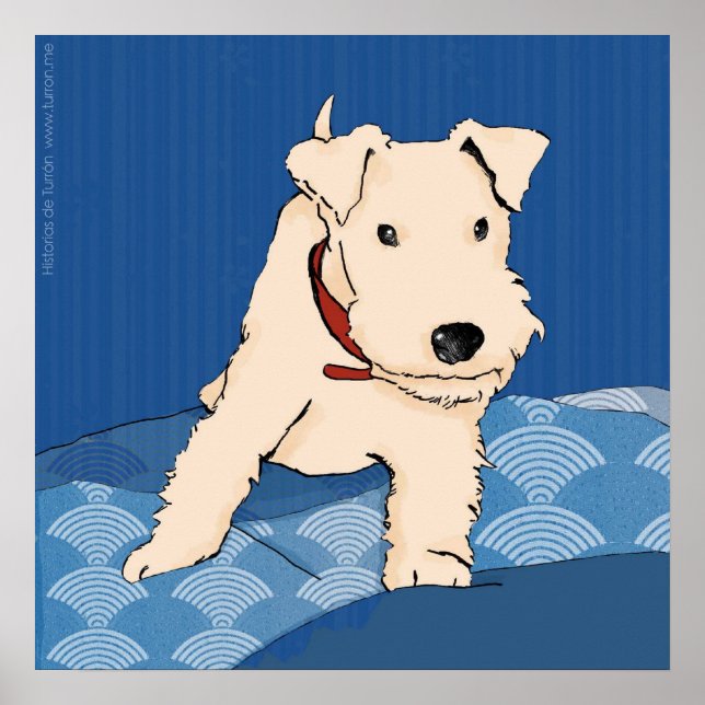 Póster Turrón sobre la cama Poster (Framsidan)