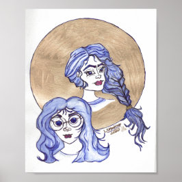 poster två flickor