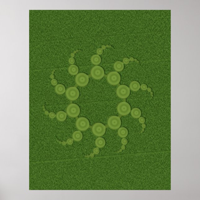 Poster UFO-cirklar i Skörd (minsta är $12,10) (Framsidan)