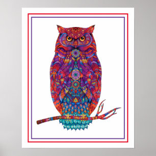 Poster Uggla 16 x 20 tum