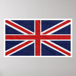 Poster United Kingdom Union Jack Flagga 24"X13.57"