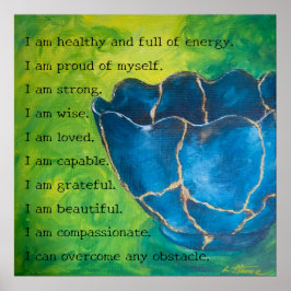 poster "Uppdelat i skönhet"-bekräftelse (projektio