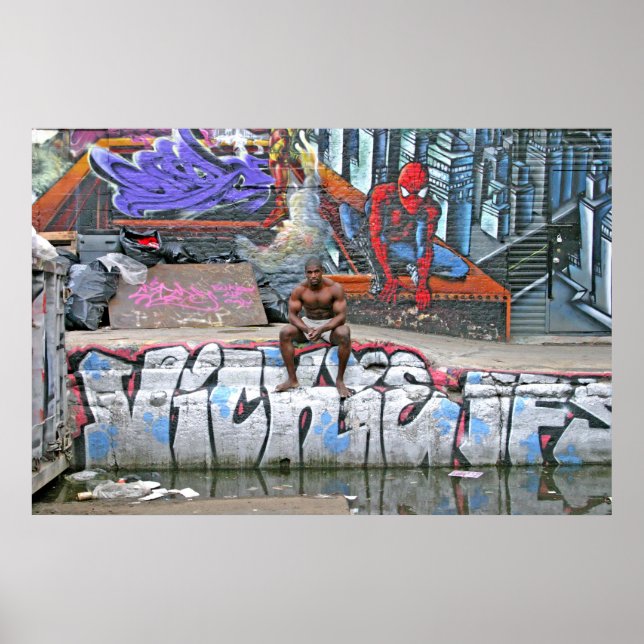 Poster, "Urban Swimming Hål" Poster (Framsidan)