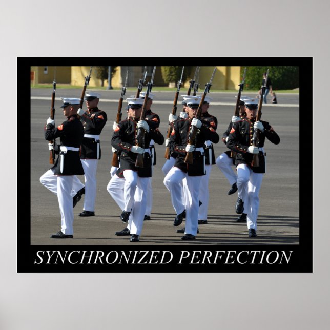 Poster USMC (Silent Drill Platoon) (Framsidan)