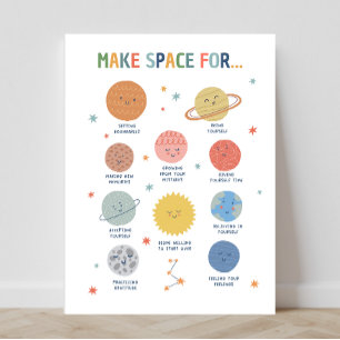Poster utrymme för 18X24 klassrum