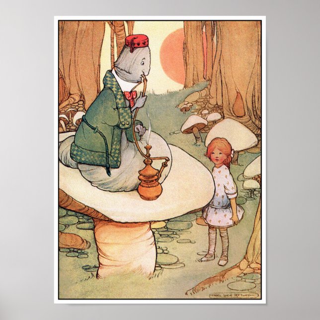 Poster utskrift: Alice uppfyller vattenpelaren (Framsidan)