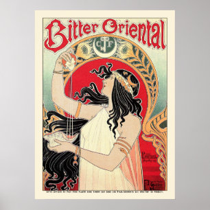 Poster utskrift: Art nouveau - Bitter orientering