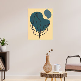 Poster utskrift av botaniskt Boho Bloom