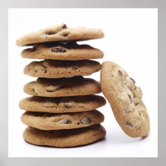 Poster utskrift av choklad Chip-cookies (Framsidan)