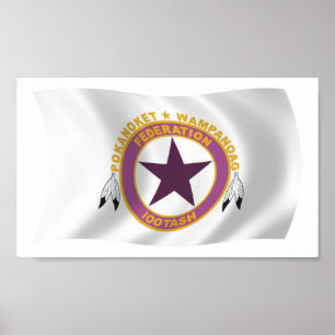 Poster utskrift av Flagga för tvättning av bomber