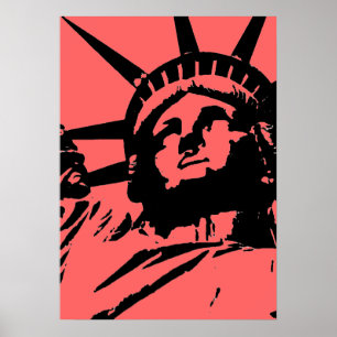 Poster utskrift av frihetsgudinnan