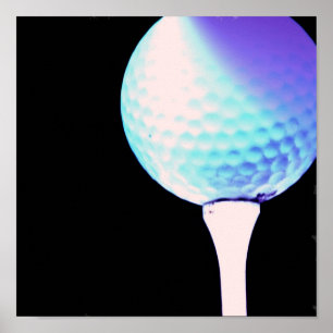 Poster utskrift av Golf Tee