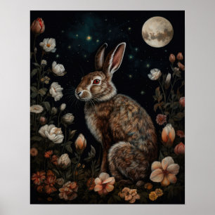 Poster utskrift av Göteborg och Måne Art