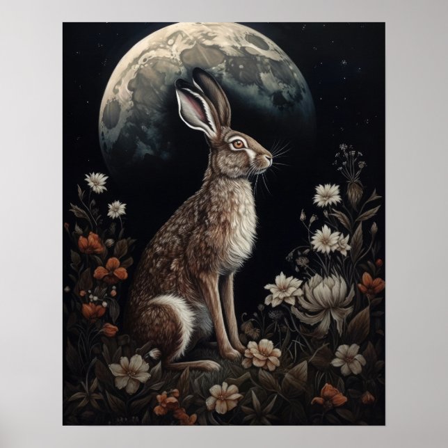Poster utskrift av Göteborg och Måne Art (Framsidan)