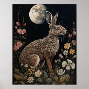 Poster utskrift av Göteborg och Måne Art