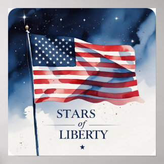 Poster utskrift av Liberty Patriotic Night