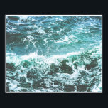 Poster utskrift av Ocean Vinkar<br><div class="desc">Turkos och blått hav, vinkara poster utskrift</div>