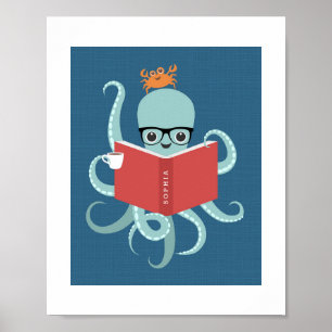 Poster utskrift av oktopus-Personlig