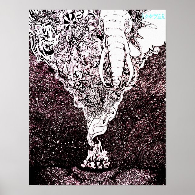 poster utskrift av originalkonstverk (Framsidan)