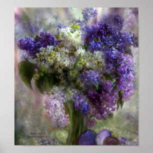 Poster/utskrift av påsk Lilacs Art Poster